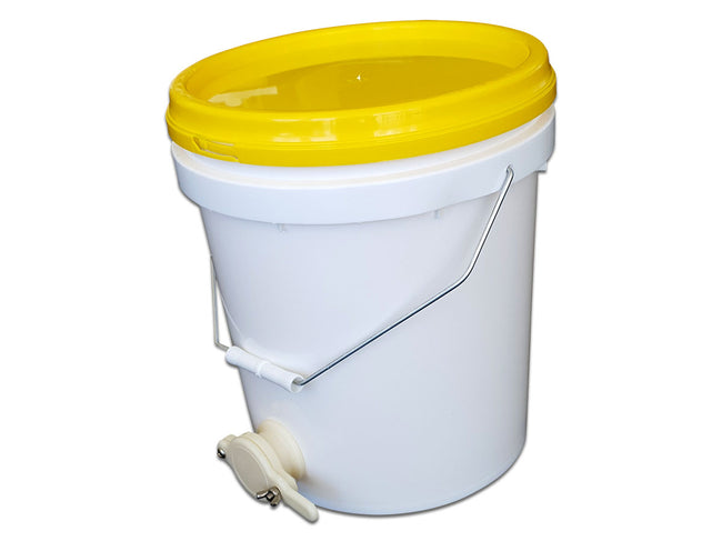 Bucket 15L (20kg) Food Grade PP w Lid, Australian Polygenic Honey Gate (best)